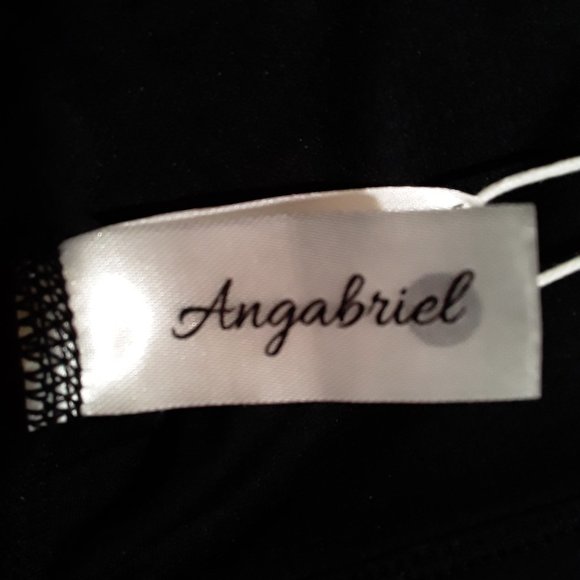 Angabriel Wirefree women's high impact zip front sports bra Size 2XL Black - Picture 9 of 9